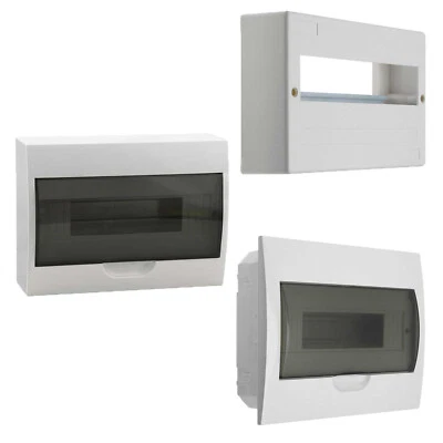 KANLUX Klein-Verteiler Sicherungskasten Schaltkasten Verteilerschrank 12 Module, weiss