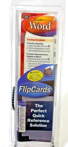 Lot Of 4! Microsoft Word Windows Reference Flip Cards - Picture 1 of 2