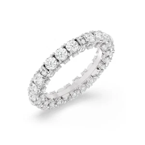 Lab Grown Diamond Eternity Band 2.75 Ct Round 950 Platinum 3.5 MM  5 6.5 7 8 - Imagen 1 de 11