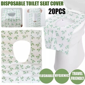 Toilet Seat Cover Paper Portable Biodegradable Disposable Sanitary Flushable - Picture 1 of 11