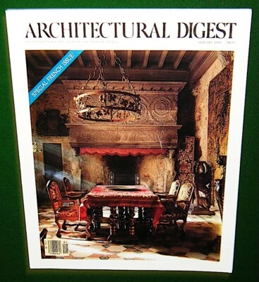 Architectural Digest 1989 French Catherine Deneuve, Yves Montand, Ritz, NO LABEL - Image 1 of 4