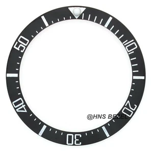 CERAMIC BLACK BEZEL INSERT FOR ROLEX DEEPSEA DWELLER WATCH WHITE NUMBER ENGRAVED - Picture 1 of 1