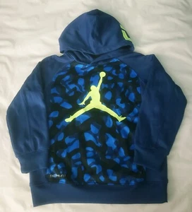 Jordan Therma-Fit Youth Blue Camo Jumpman Logo Size Boys Medium 5-6 Y - Picture 1 of 6