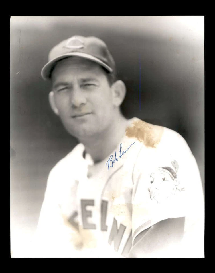 Bob Lemon Hand Signed 8x10 Photo Autograph Indians - Image 1 of 1