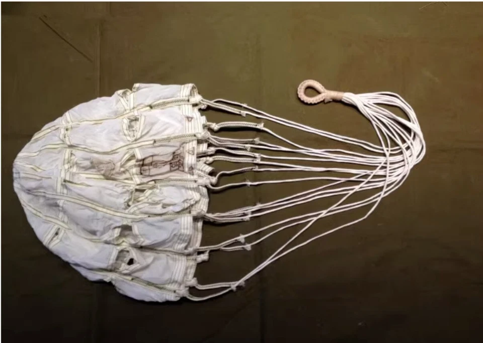 1 pieza aeroespacial vintage suministro militar caída paracaídas diámetro 0,83 m/2,72 pies