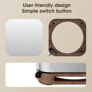 Walnut Wooden Stand Host Mount for Mac Mini M4/M4 Pro 2024 PC Accessories - Afbeelding 1 van 6