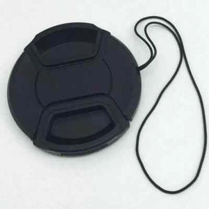 2x 58mm Snap On Front Lens Cap Cover for Canon Sony Olympus Nikon Fuji Camera - Picture 1 of 3