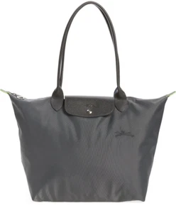NUEVO CON ETIQUETAS LONGCHAMP Le Pliage Grande Plegable Nylon Bolso de Hombro Gris GRAFITO AUTÉNTICO - Imagen 1 de 6