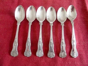 Vintage Rogers WM&S 6 Silver plated high tea party coffee spoons - Picture 1 of 3