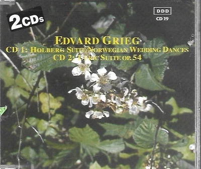 Edvard Grieg Holberg Suite Norwegian Wedding Dances Lyric Jean Sibelius 2 CDs Foto 1 de 4
