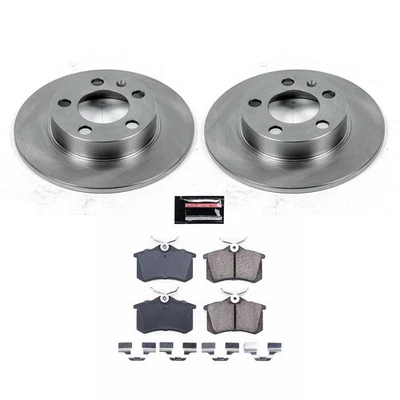 Kit de frenos de disco PowerStop KOE847 para 98-10 Volkswagen Beetle Golf Jetta Foto 1 de 4