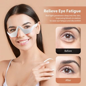 Máscara de ojos terapia de luz roja para ojeras, bolsas, arrugas y alivio de la fatiga ocular - Imagen 1 de 13