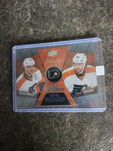 2015-16 Upper Deck Full Force Dual Force 485/649 Giroux Voracek Card# DF-12 - Picture 1 of 2