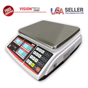VisionTechShop TVP-30B Price Computing Scale, 30lb Capacity, 0.005lb Readability - Foto 1 di 12