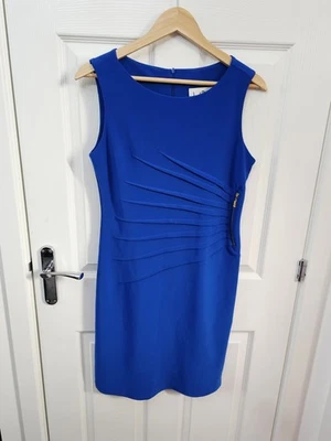 Joseph Ribkoff Cobalt Blue Bodycon Dress Size 10 - Image 1 of 4