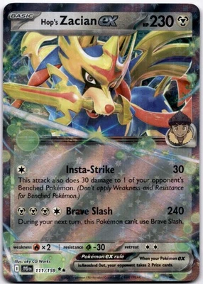 Hop's Zacian ex Double Rare SV: Scarlet & Violet Promo Cards SVP193 NM - Image 1 of 2