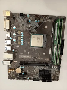 MSI A320M-A PRO + AMD Ryzen 3 3200G + 16 GB RAM + Blende - Afbeelding 1 van 6