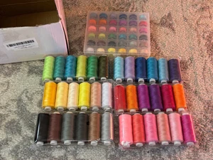Comprehensive 72 PCS Sewing Thread Kit - Ideal for Quilting and Embroidery - Picture 1 of 7