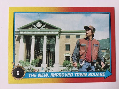 Topps Back To The Future Part II 2 Trading Card 6 The New Improved Town Square - Image 1 of 2