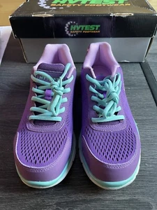 Hytest Safety Footwear Steel Toe Runner Purple Size 8 - Picture 1 of 5