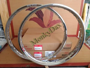 Genuine Wheel Rims for Honda C70 Passport C50 C90 C100 CT50 SS50 CL50 70 CD50 70 - Foto 1 di 6