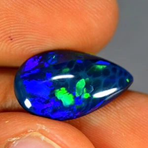 3.64Ct Best 3D Rainbow Color Flashy Natural Welo Black Opal - Picture 1 of 1