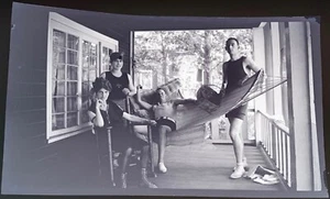 Porch Hammock Beach ~ Original Plastic Negative ~ Milford, Delaware Estate - Picture 1 of 3