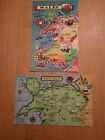 2 Illustrated Map Card;Wales; North Wales; Ca1970