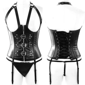 Women Leather Harness Full Body Bondage Sexy Lingerie Set Erotic Chest Fashion - Picture 1 of 12