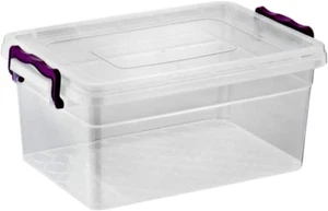 Best House 2 Stück Klar Kunststoff Aufbewahrungsbox mit Deckel, Aufbewahrungsbehälter Verwendung für - Bild 1 von 23