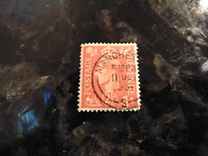 1951 2 1/2d Red King George VI Great Britain UK "BRITISH" Cancel Vintage Stamp - Picture 1 of 3