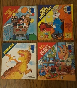 4 VTG Golden Look-Look Books Raggedy Ann, Bugs Bunny, Dinosaurs, Litter Monster - Picture 1 of 12