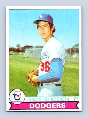 1979 Topps #145 Rick Rhoden Los Angeles Dodgers Ex+ - Image 1 of 4