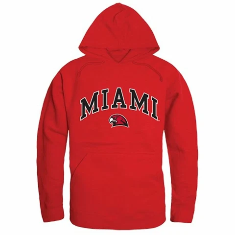 Miami University RedHawks Campus Hoodie Sweatshirt Cover