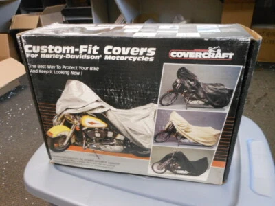 Cubierta Covercraft negra personalizada Harley Davidson FLHE FLHR FLHS XM157RBBU Foto 1 de 4