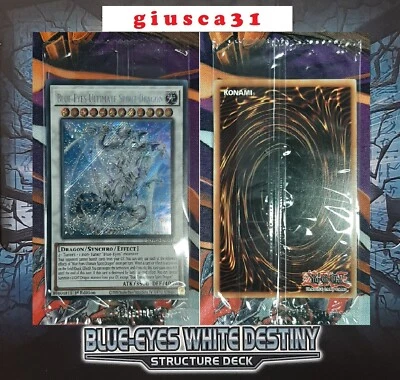 Blue-Eyes Ultimate Spirit Dragon - SCR - SD: Blue-Eyes White Destiny - OVP/EN/NM - Bild 1 von 4