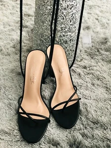 MAGNIFIQUE ESCARPIN FEMME noir A TALON 10 CM STABLE POINTURE 36 neuve - Imagen 1 de 5