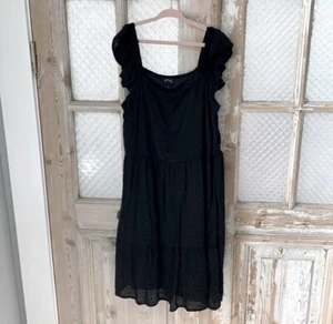 Girls Black Dotted Sundress, Art Class, Kids Size LG 10/12 - Picture 1 of 6