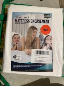 Queen sized Zippered Mattress Encasement Water proof  Protector Utopia Bedding - Picture 1 of 1