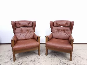 Echtledersessel Designersessel Vintage-Modell Mid century zu knoll braun #0021 - Bild 1 von 12