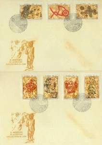 85473 - CARIBE - HISTORIA POSTAL - 2 CUBIERTAS DEL FDC 1970 PREHISTORIA DE LOS DINOSAURIOS - Imagen 1 de 1