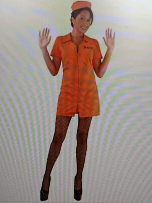 NUEVO Bad Girl DEPARTAMENTO DE CORRECCIONES Mujer DISFRAZ HALLOWEEN Adulto TALLA S Foto 1 de 4