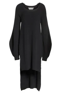 Suéter STELLA MCCARTNEY Negro Acanalado Tejido Abertura Lateral Talla Grande 38 = 4 EE. UU. S - Imagen 1 de 12