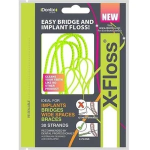 Idontix X-Floss Easy ponte e filo interdentale per impianto - 30 fili per confezione