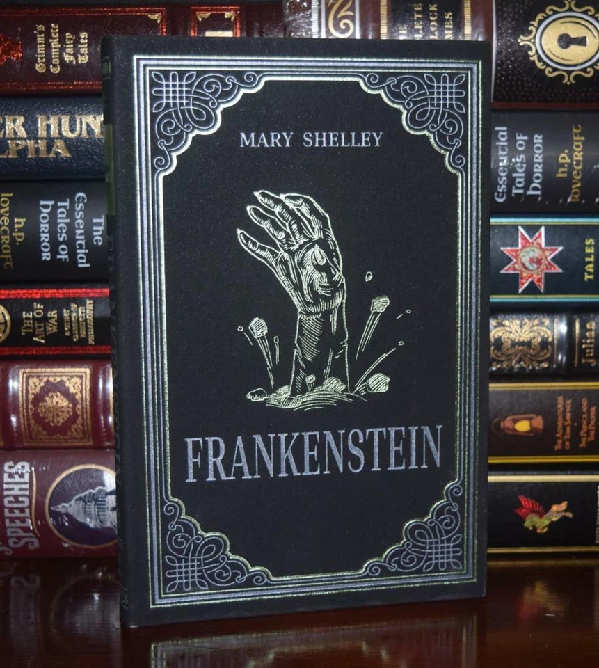 Frankenstein by Mary Shelley Horror New Suede Leather Feel Deluxe Ribbon Gift Foto 1 de 1