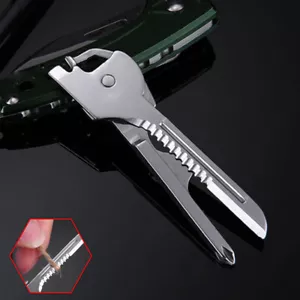 Multifunction Keychains Multi Tool 6 in 1 Bottle Opener Utili Key Screwdriver - Picture 1 of 10