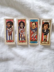 Sugar Daddy 1975 Cards, Jabbar, Lanier, Olsen, Esposito.
