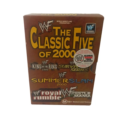 WWF WWE The Classic Five Of 2000 DVD Sports Wrestling King Ring Wrestlemania  - Image 1 of 4