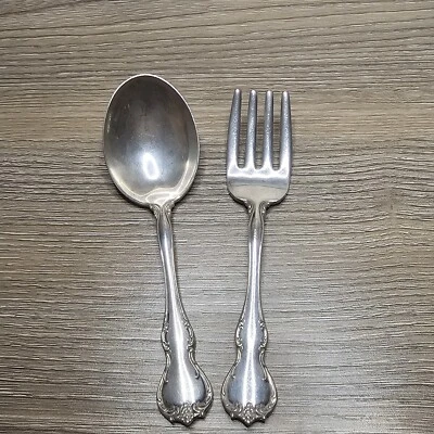 TOWLE FRENCH PROVINCIAL STERLING SILVER 2PC BABY SET - Image 1 of 4