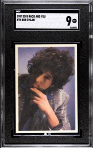 1987 Edis Rock & You #74 BOB DYLAN psa SGC 9 pop 1 highest HOF Rare